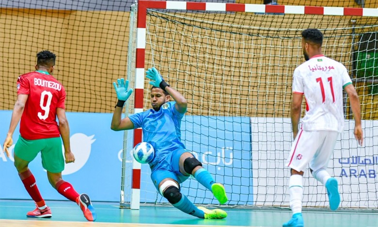 Coupe arabe de futsal le Maroc domine la Mauritanie
