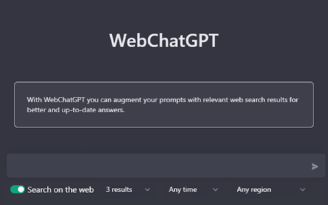 ChatGPT يطلق ميزة تصفح الويب الخاصة WebChatGPT