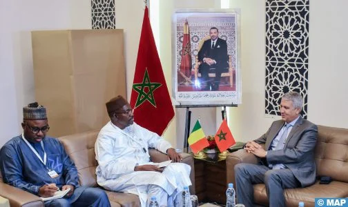 Le ministre Mohamed Sadiki sentretient avec le ministre Lassine Dembele webp 504x300 1