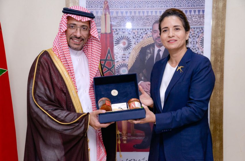 ليلى بنعلي و وزير الصناعة والثروة المعدنية السعودي 850x560 1